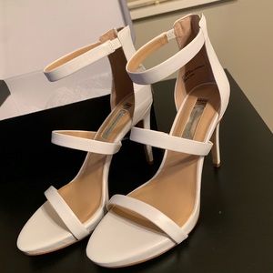 INC white heels